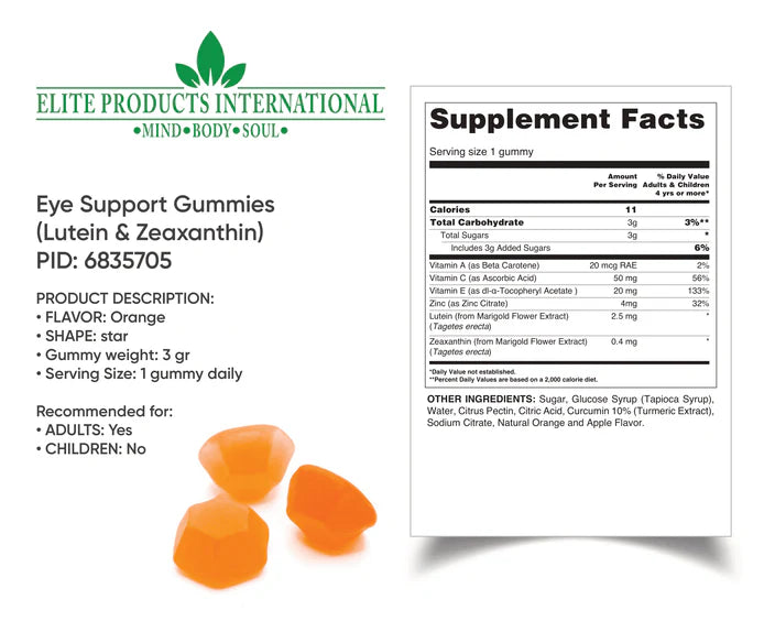 Eye Care Vitamin Gummies