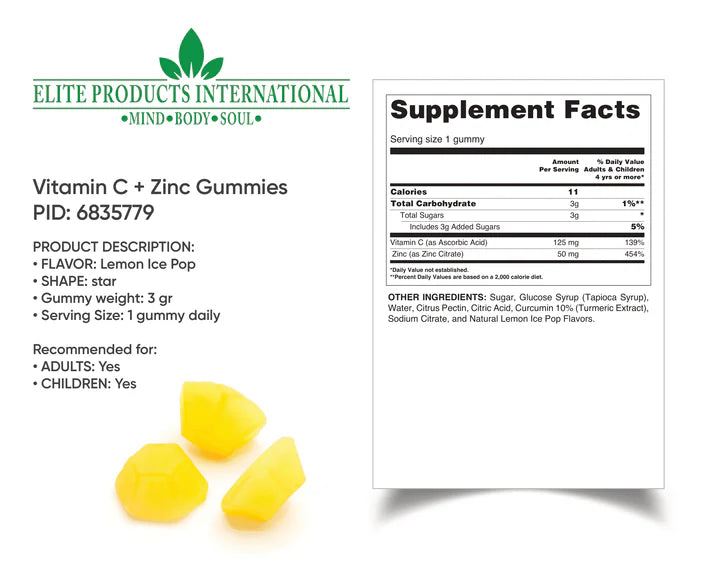 Vitamin C &Zinc Gummies