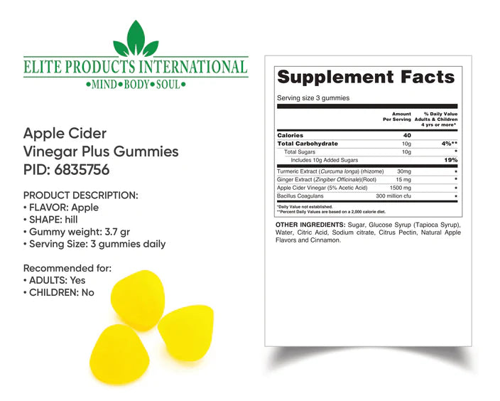 Apple Cider Vinegar Vitamin Gummies