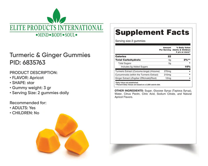 Turmeric & Ginger Vitamin Gummies