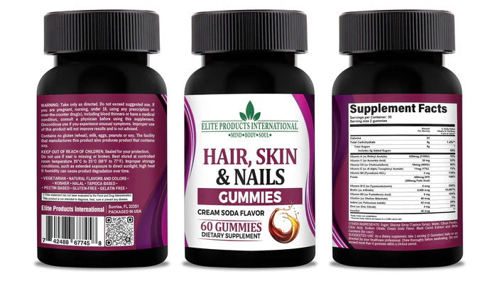 Hair, Skin & Nails Growth Vitamin Gummies