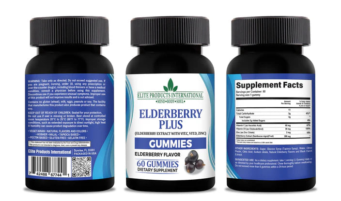 Elderberry Plus Vitamin Gummies